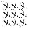 50Pcs Fishing Treble Hook Worm Bait Holder Fish Tackle Tools Accessories