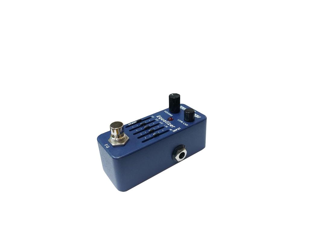 Designed and manufactured in the Tone Weal EQ is part of the MINI Pedal It features a push button with low frequency cut function and a master volume
