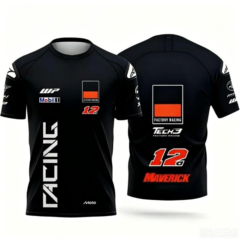 Breathable Quick Dry Motorcycle T Shirt for Summer Casual Short Sleeve Sports Tee Suitable