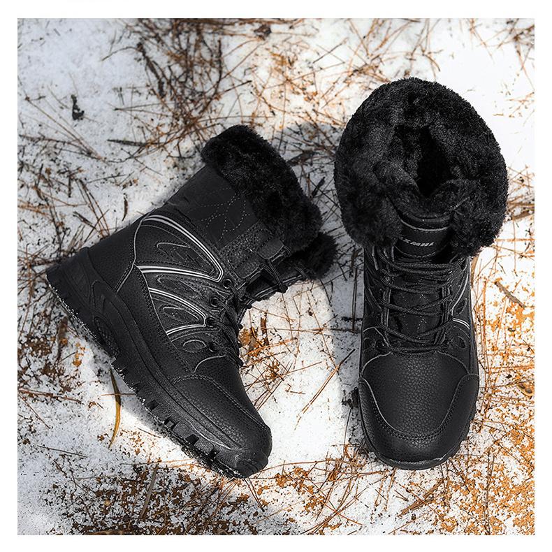 Женские зимние бархатные зимние ботинки — фото 16