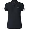 Golf Series Striped Logo Knitted Comfortable Short Sleeve Polo Shirt Women Tops Legendary-Blue A11W515105F-NV