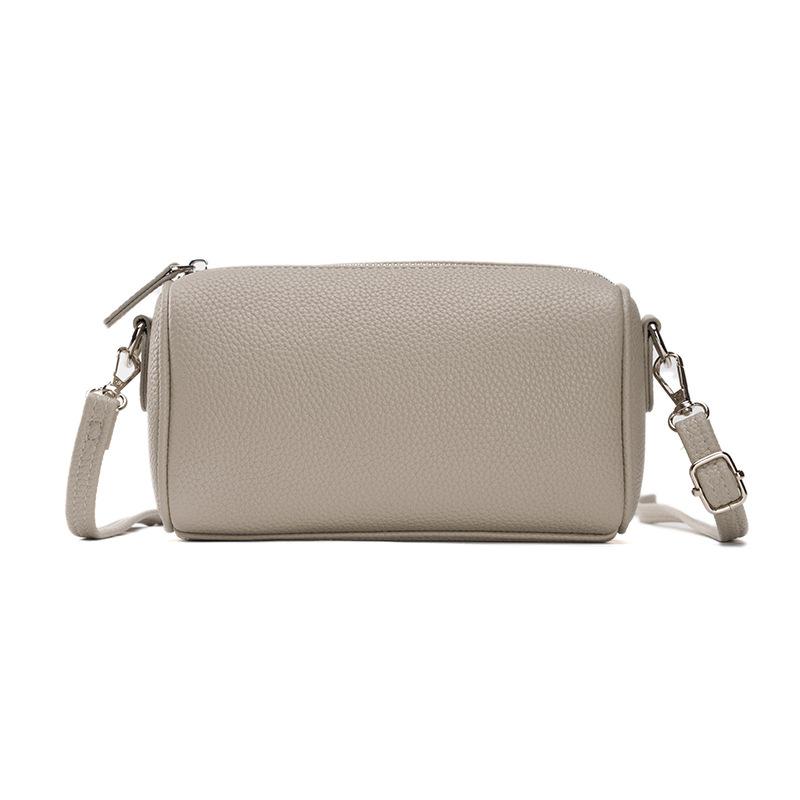 Fashionable, Versatile, Lightweight, Zipper, Large-capacity Casual Single-shoulder Crossbody Bag, Small Round Pillow Bag