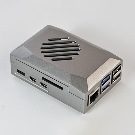 Mainboard Shadow Case with PWM Cooling Fan Protective Case Efficient Heat Dissipation Corrosion Resistant Shadow ABS Shell for Raspberry pi5