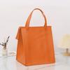 Portable Non-woven Thermal Cooler Bag Folding Large Capacity Tin Foil Handbag with Zipper Insulated Lunch Box Picnic Camping