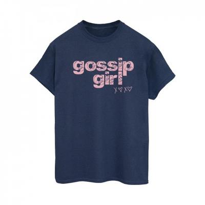 Gossip Girl Camiseta feminina/feminina com logotipo redemoinho de algodão para namorado