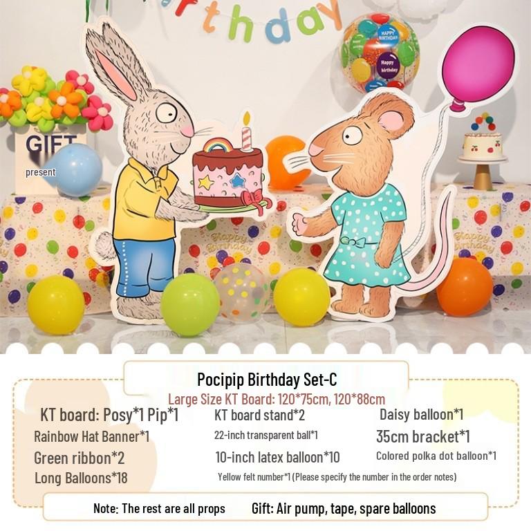 Erster Geburtstag Ballon Dekorationsset für Jungen und Mädchen