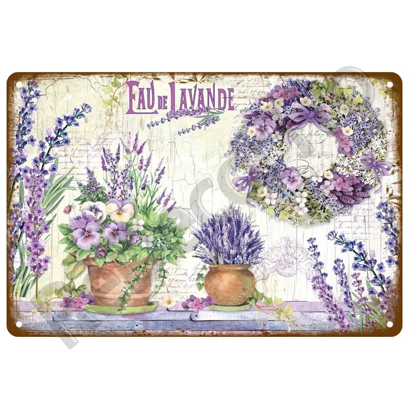 Retro Sign Home For Garden Outdoor Gardening Flowers Vintage Metal Sign Funny Plants Wall Decor Home Sweet Tin Sign Farm Birds