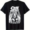 Ozzy Osbourne Unisexs Crazy Train Graphic TShirt Black Streetwear Short Sleeve Tee Winged Rock Art 5 Spandex Regular Fit Summer