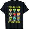 Vegan für alles Stolzes Veganer T-Shirt Kundenspezifisch bedrucktes T-Shirt Mann Sommer Klassische Streetwear Lockere Oberteile Herrenbekleidung
