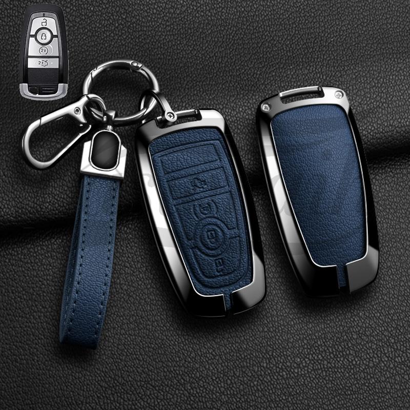 Car Key Case Holder Cover for Ford Mondeo Explorer Edge Expedition F-450 F-350 F150 Fusion Mustang Everest Accessories Styling