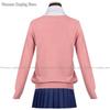 Anime Momo Ayase Costumes de Cosplay Perruque Dan Da Dan Pull Jupe Boucles d'oreilles Ensemble Ornement de Cou Fête d'Halloween Jeu de Rôle Uniformes