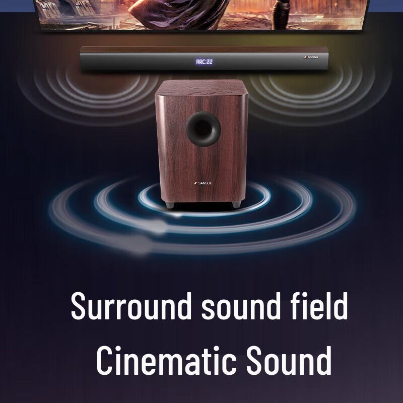 Sansui Home Theater KTV Soundbar System CN plug (adapter included)