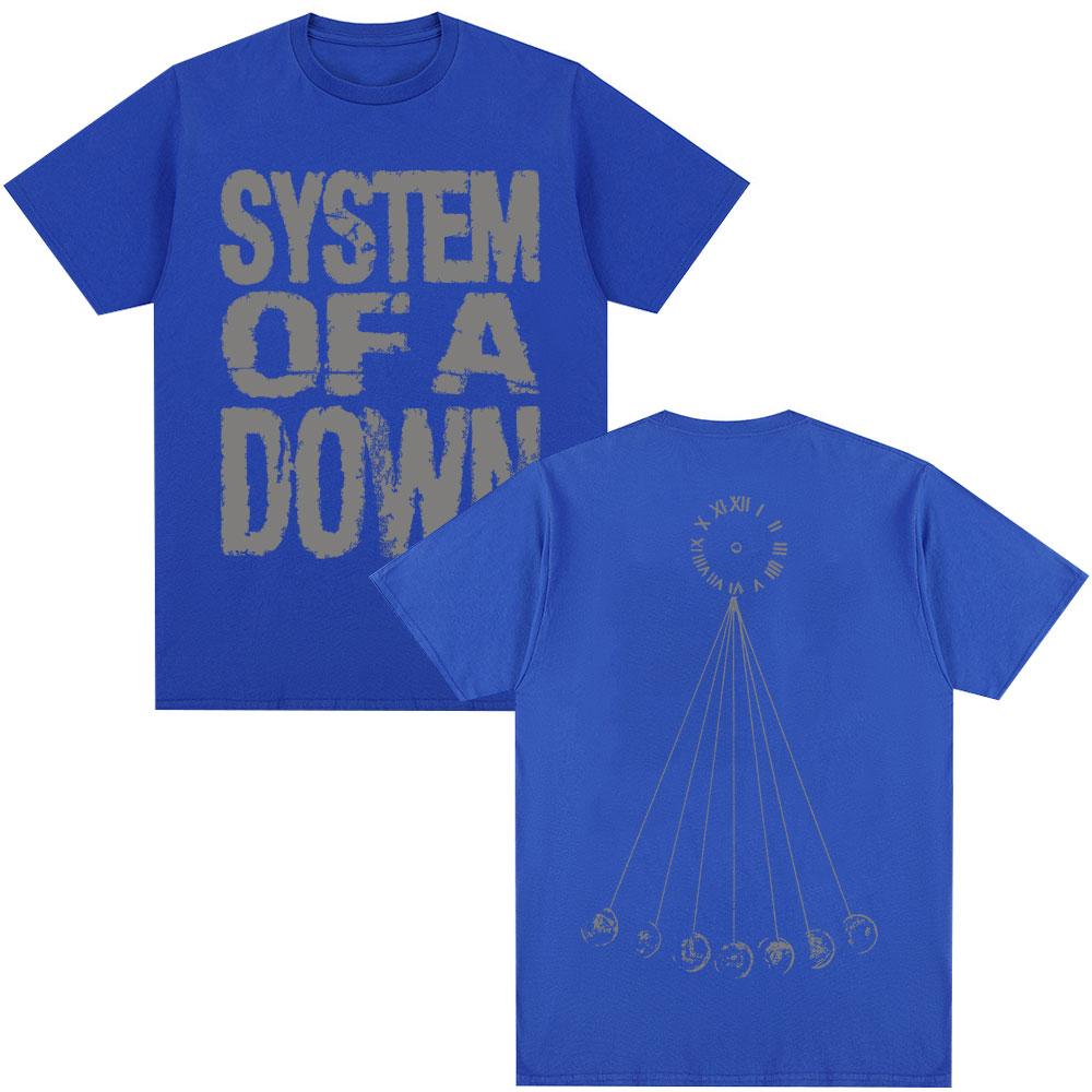 Rocková kapela System of A Down Mezmerize Tričko Pánské Dámské Vintage Hip Hop Gotické Harajuku Trička Nadměrné Bavlněné Ležérní Tričko