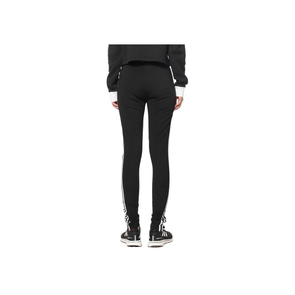 adidas Originals Logo Print Gerade Beine Vintage Sport Bequem Lässig Hosen Damen Unterteile Schwarz DH4237