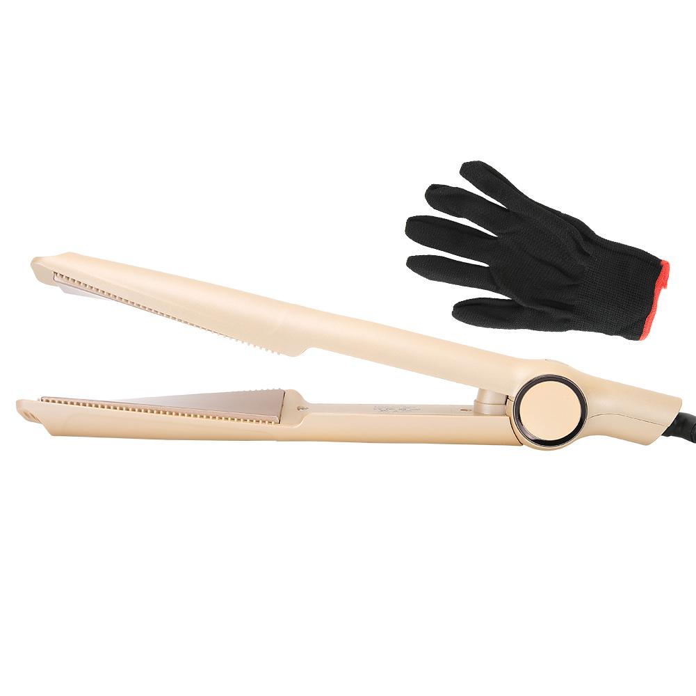 Glätteisen Flacheisen Salon Haarstyling Welleneisen Haarkreppeisen Friseurwerkzeug 110-240V UK-Stecker