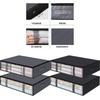 Bed Bottom Storage Bag With Transparent For Bedroom Closet Organization