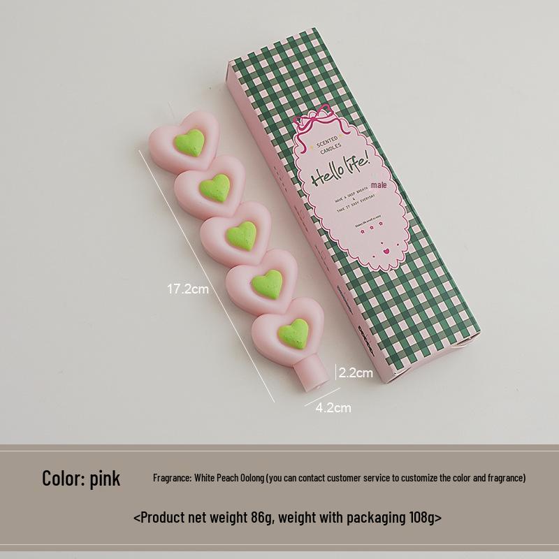 

Свеча в форме сердца ручной работы: Ароматерапия Подарок на день рождения и Ароматизированное украшение