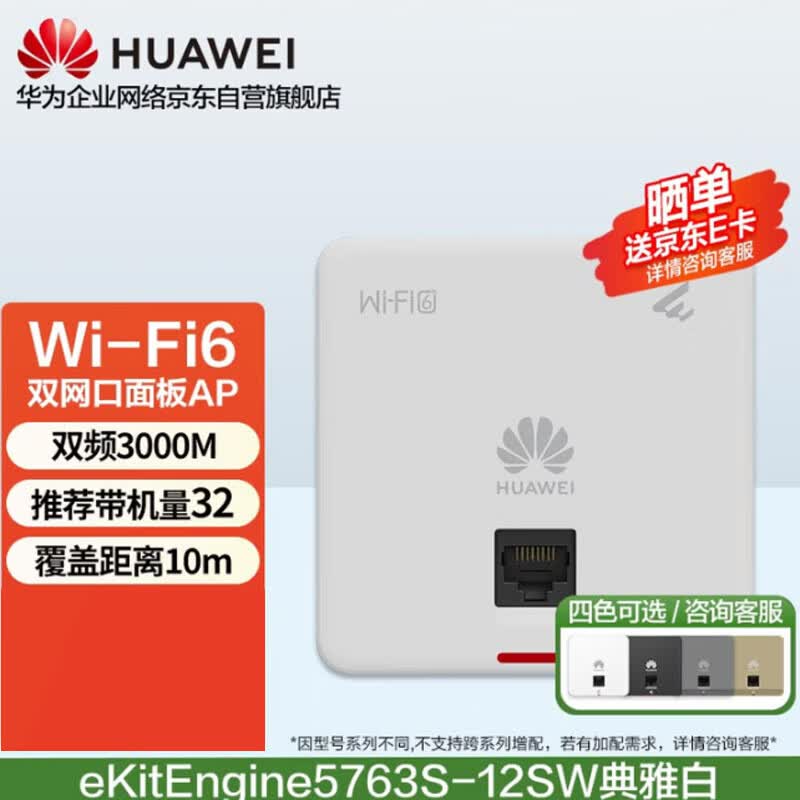 Huawei EKitEngine 5763S-12SW Gigabit WiFi 6 Wall-plate AP
