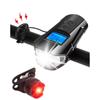 Front LED Bicycle Light with USB connector, speedometer and horn