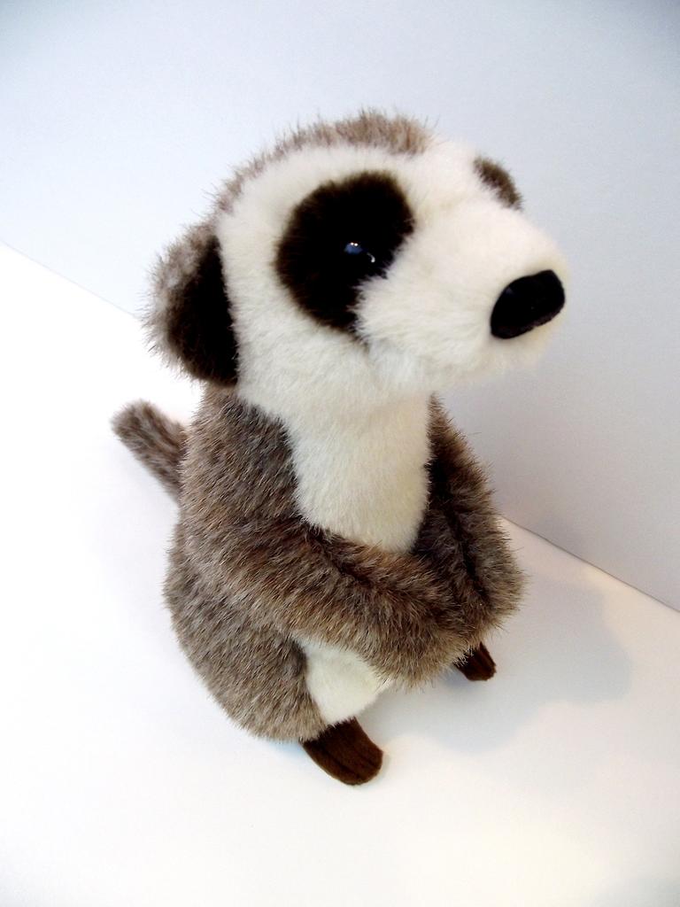Meerkat stuffed toy, height 24cm