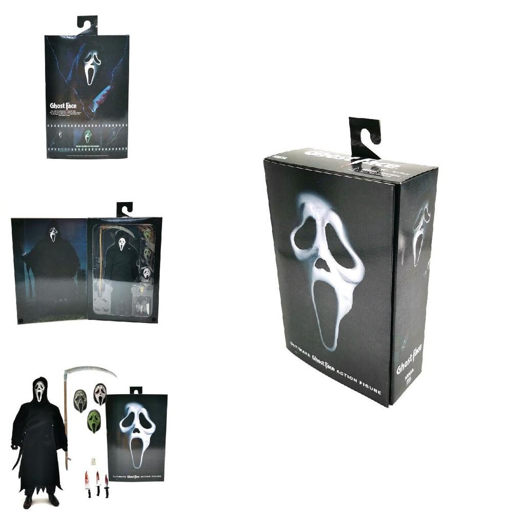 Neca Scream Ghostface Killer Edição Deluxe Figura de Ação Modelo Colecionável de 7 Polegadas
