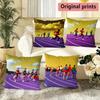 Running Track Sport Throw Pillow Covers Pattern Cushion Cover Suitable for Sofa Bedroom Car Pillow Cover