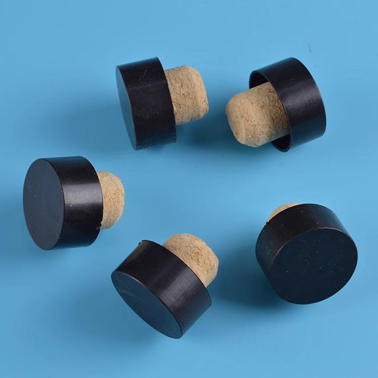 Red Wine Granulated Cork Bottle Stopper | Natural 1+1 Cork