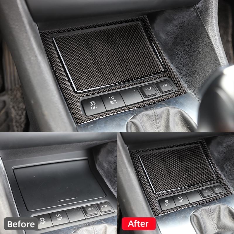 Für Volkswagen Golf 6 Gti R MK6 2008-2012 Carbon Fiber Innen Auto Aschenbecher Panel Rahmen Abdeckung Trim Aufkleber Dekor Auto Zubehör