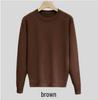Trendy Harajuku Style Core-Spun Yarn Knitwear – Versatile No-Iron Round Neck Sweater
