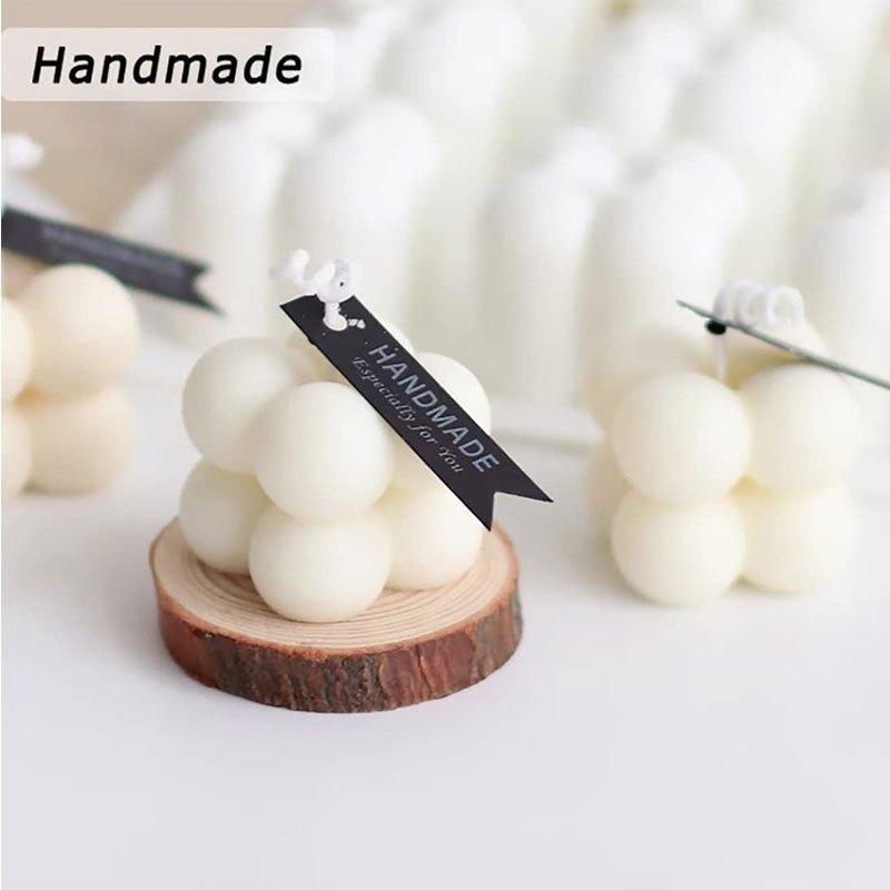 1 buc Matriță Mini Cub 3D cu 15 cavități, Matrițe Pătrate din Silicon cu Bule, Matriță pentru Lumânări din Ipsos