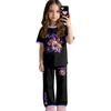 Infant Baby Girls Boys Loose Print T-shirt+Pants Print Outfits Set