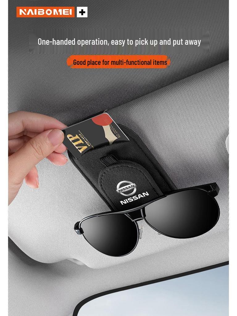 Car Sunglasses Clip/Holder for Nissan X-Trail, Sylphy, Qashqai, Teana, Tiida, and Livina.