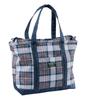 LL Bean Everyday Lightweight One Size Fits Mallard Blue Indigo Tartan 1000297010 Tote, Plaid, Medium, Most, Plaid,