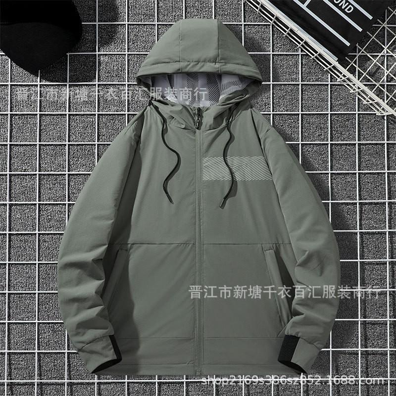 Mens Outdoor Windproof Jacket Casual Stretch Sports Coat Plus Size L-4XL
