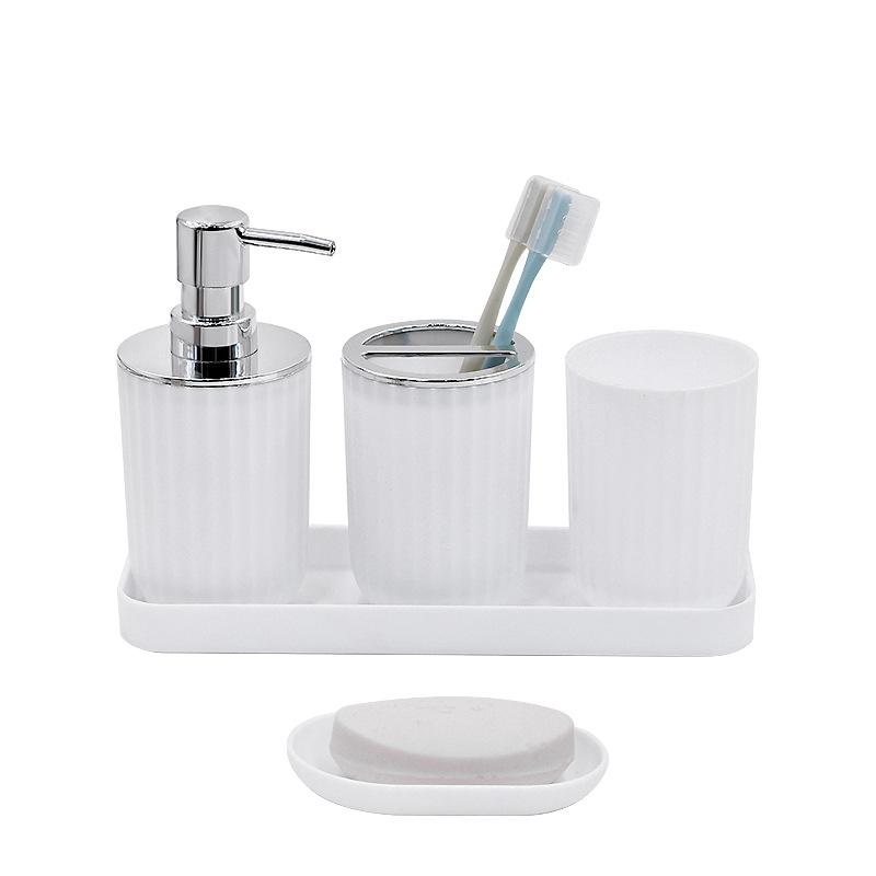 

Контейнер для ванной комнаты, дозатор мыла для рук, ящик для хранения ватных шариков, держатель зубных щеток, органайзер для домашнего декора белый