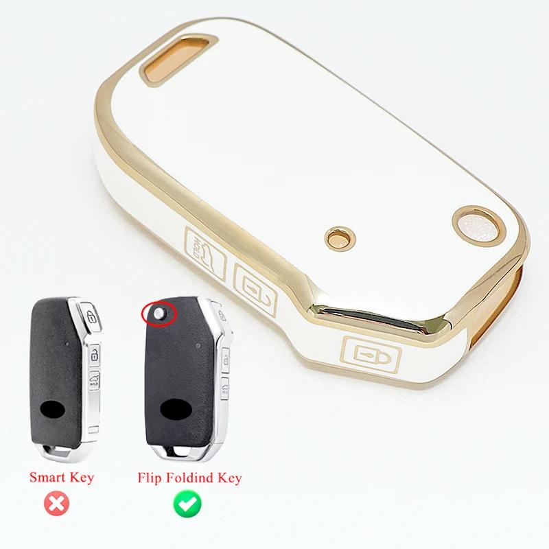 YELINGM TPU Car Fob Flip Key Case Cover For KIA Stinger GT Ceed Sportage R CD Cerato Sorento Forte 2018 2019 Protected