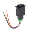 12V 5 Pin Harness Switch Car Fog Light Modified Switch with Wire IP67 Protection TS‑12