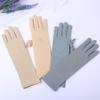 Spring Anti-slip Resistant Breathable Embroidered Mittens Driving Glove Anti UV Sunscreen Gloves