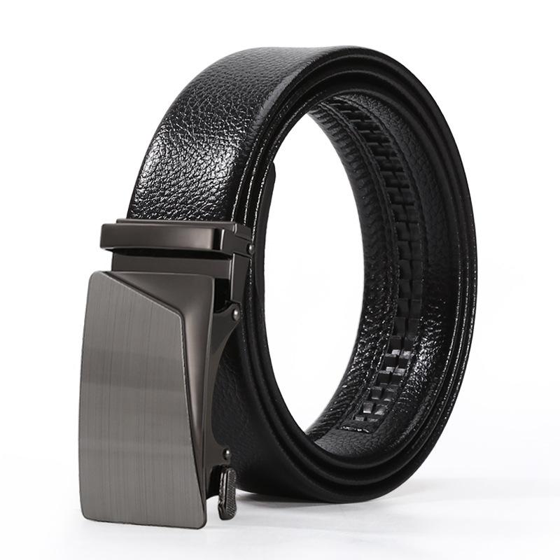 Leopard Automatic Button Head Men'S Dress Belt Men'S Green Business Casual Pants Belt