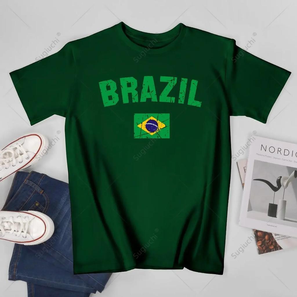 Unisex Unisex BRAZIL BRASIL Flag Vintage BRAZIL Tshirt Tees T Shirts WoUnisex Boys 100 Cotton TShirt