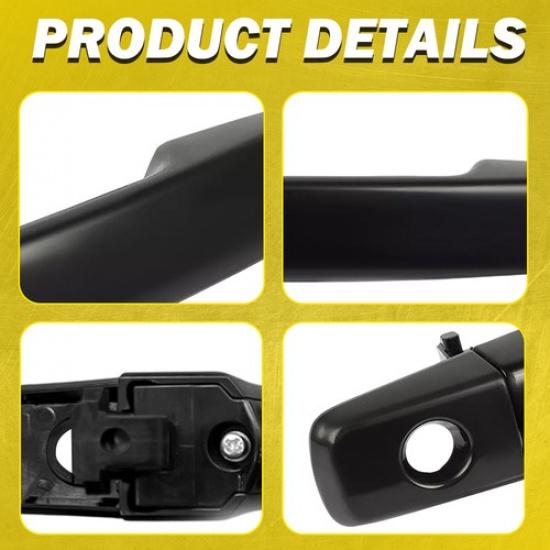 2X Left+Right Front Door Exterior Handle For 2005-2008 Smooth Nissan Frontier