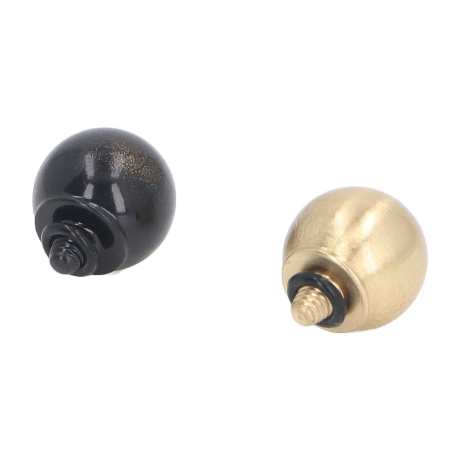 

2Pcs Ball Shape Camera Shutter Button Replacement Brass Soft Shutter Release Button for Tapered