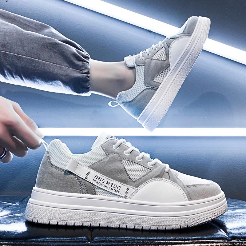 

Весенняя универсальная сетчатая модная обувь Мужская обувь для сноуборда Белые туфли Повседневная обувь Спортивная обувь Студенческая обувь 43