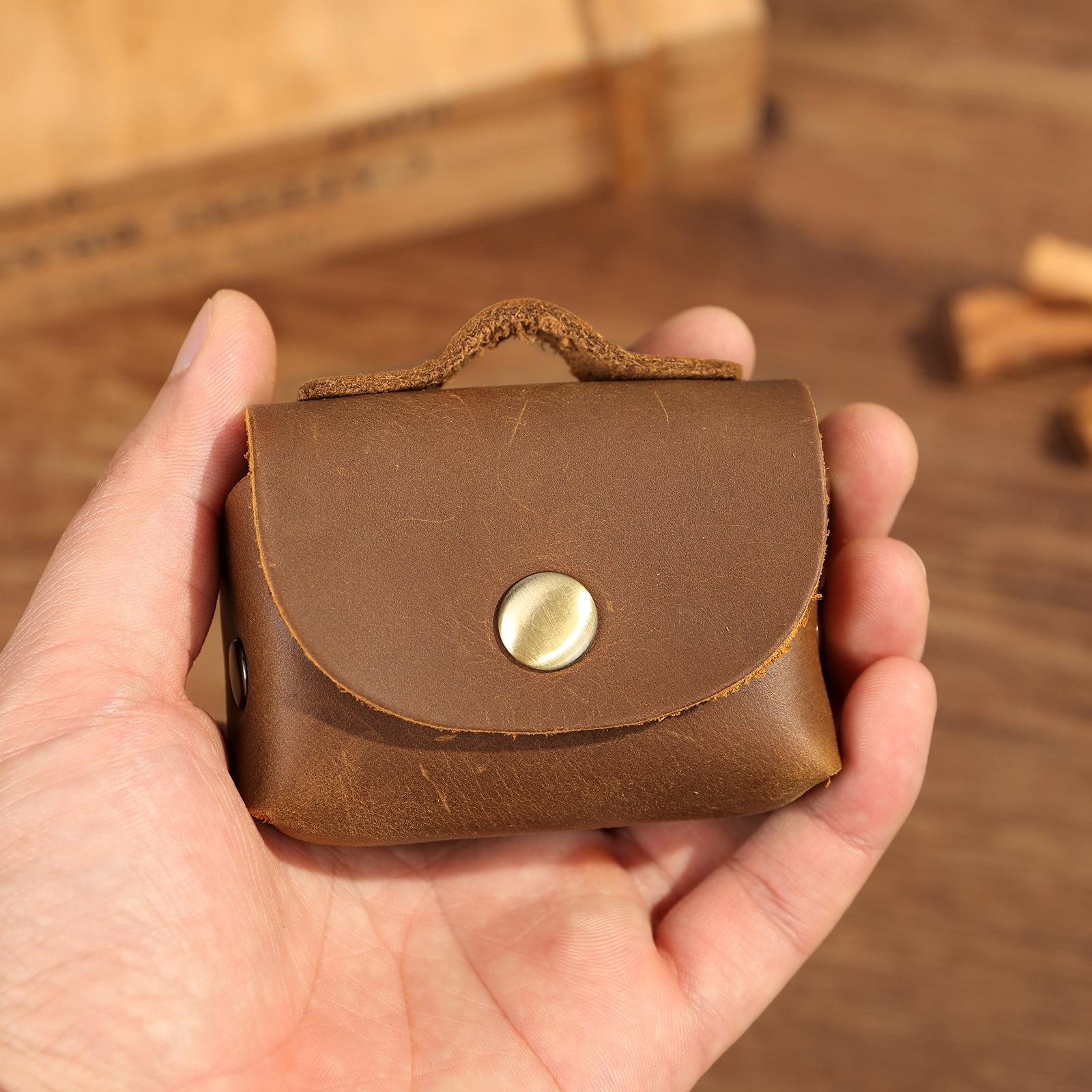 Сумка для монет из коровьей кожи — фото 3