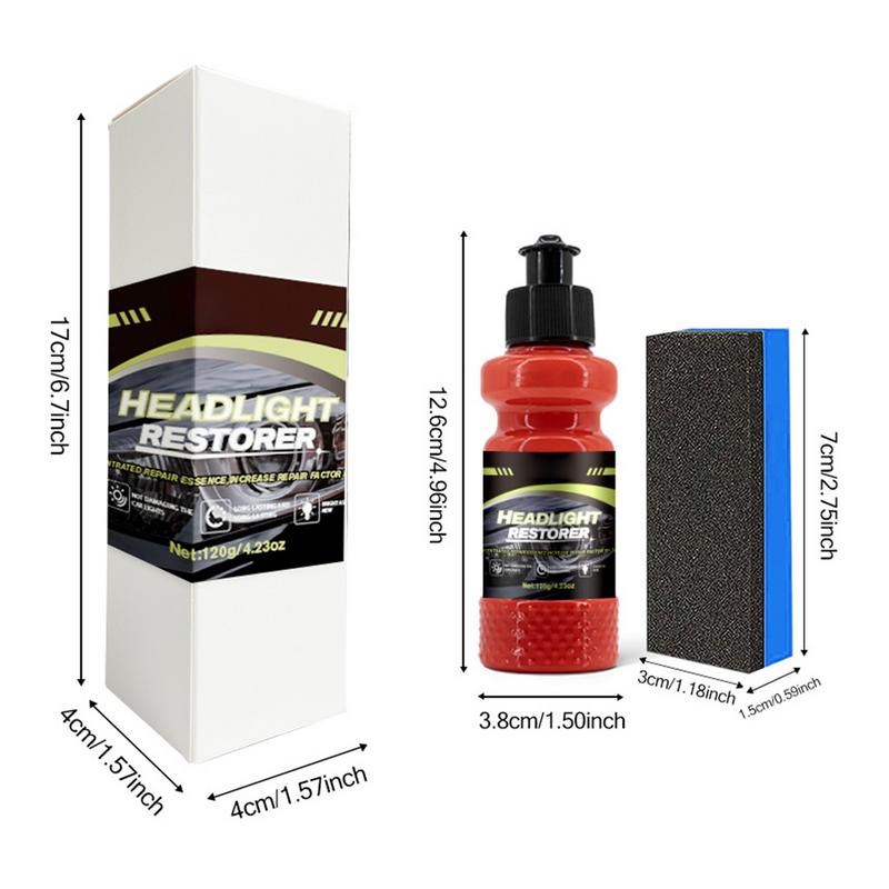 Headlight Polish Headlight Cleaner Refurbishment Lotion Repair Agent Automotive Lights Restorer Powerful Protective Removes