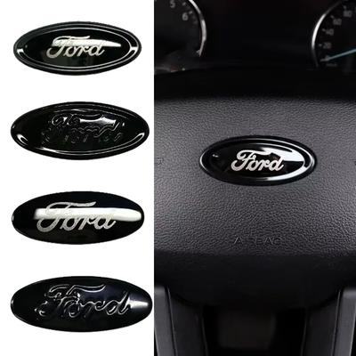 AAAMV1 For Edge Escape ST Explorer Territory Equator Mondeo Focus Escort Steering Wheel Center Emblem Badge Interior Decal Trim