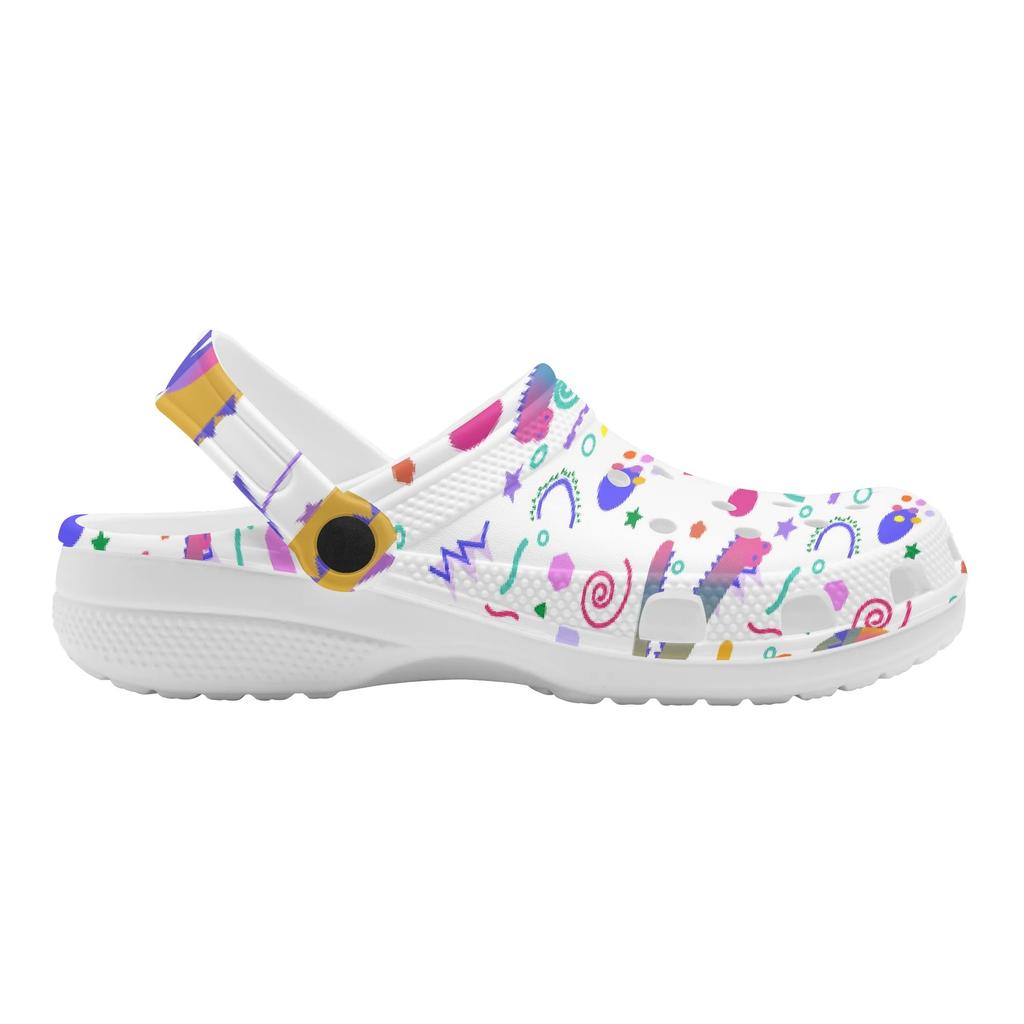 Fashion Printed EVA Clogs for Women Men Ventilated Lightweight Slip On Casual Shoes Soft Sole Summer Sandals Daily Leisure Wear