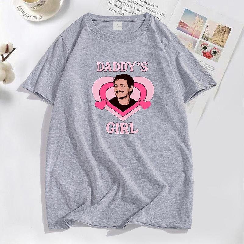Actor Pedro Pascal Bundle T Shirt Fashion Women Daddys Little Girl Women Streetwear Summer Tee Girl Streetwear Clothing Tops