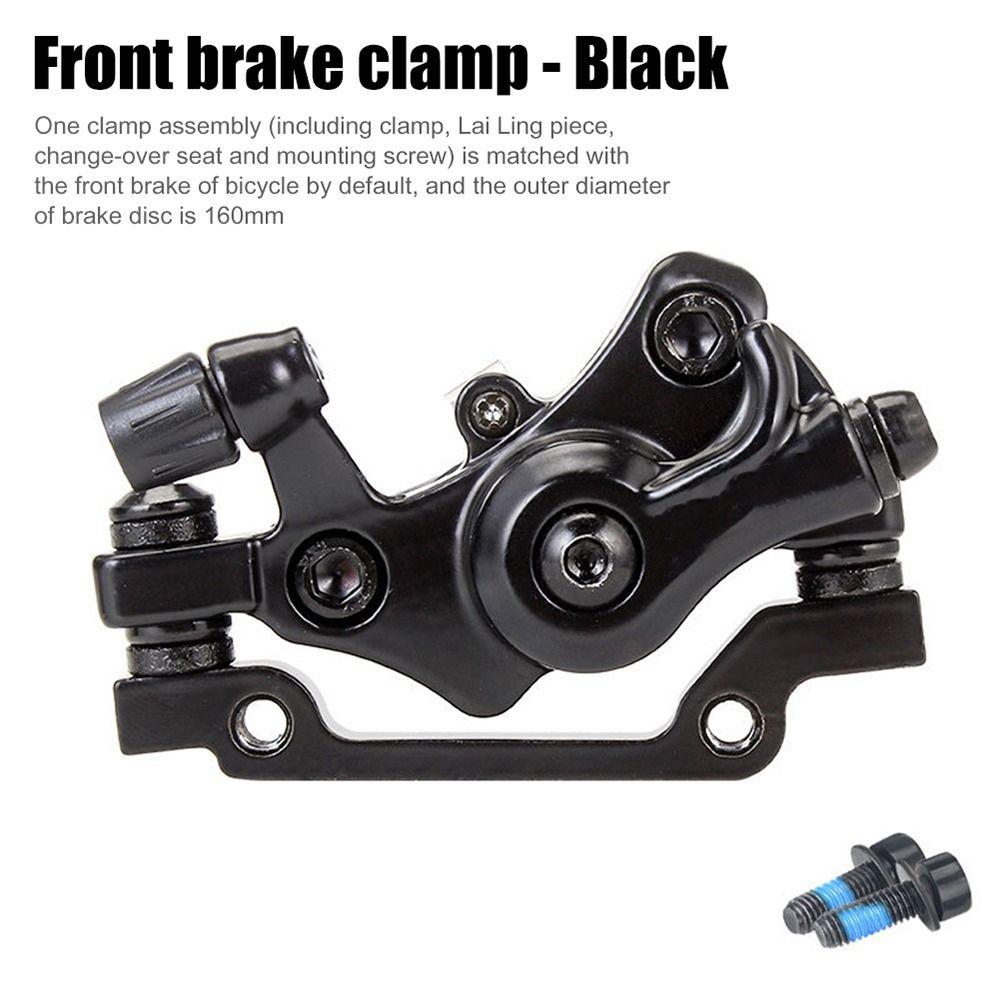 Aluminum Alloy MTB Brake Caliper Front/Rear Line Pulling Bicycle Mechanical Disc Brake Set 160mm Light Bike Pushes Caliper