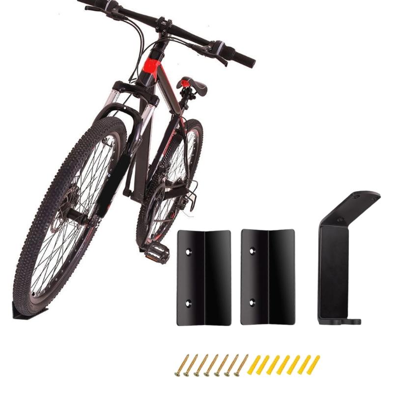 Durability Metal Bike Wall Mount Rack Compacts Wall Mounted Bicycles Rack for Various Size of Bicycles